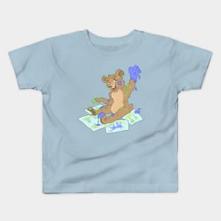 Little Bear the Painter Kids T-Shirt